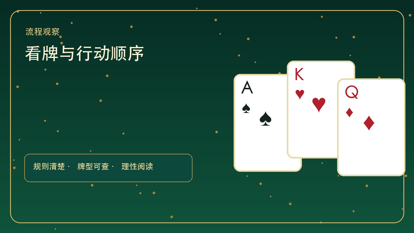 金花扑克行动顺序：什么时候看牌、跟注、比牌或退出